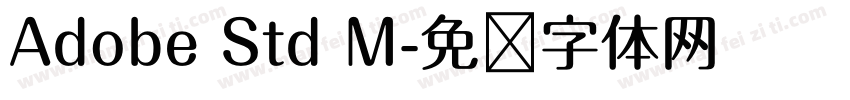 Adobe Std M字体转换